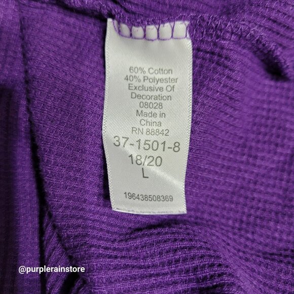 Woman Within Thermal Henley Shirt Size 18 Floral Embroidered - Picture 5 of 10